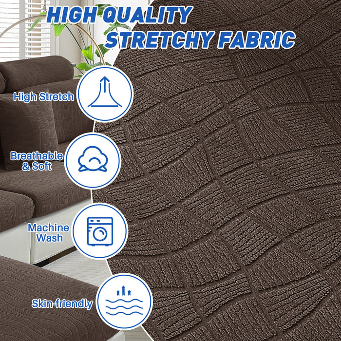 YSTYLE L-Shape Waterproof Stretch Sofa Seat Cover Geometric