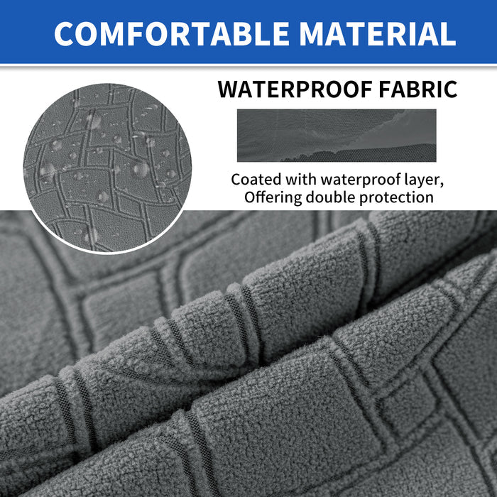 YSTYLE L-Shape+3 Seat Stretch Sofa Seat Cover Geometric Anti Slip