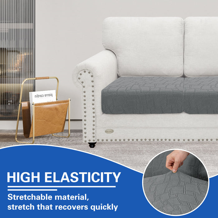 YSTYLE L-Shape+3 Seat Stretch Sofa Seat Cover Geometric Anti Slip
