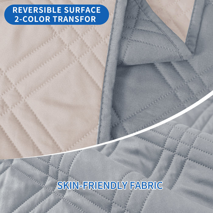 YSTYLE Reversible Reclining Armchair Cover with Armrests Anti Scratch-YSTYLE