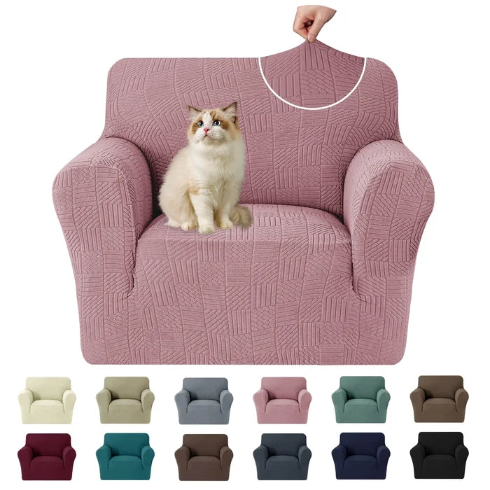 YSTYLE Stretch 1 Seater Sofa Cover 78-116cm Geometric Pattern-YSTYLE