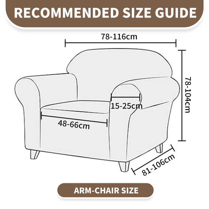 YSTYLE Stretch 1 Seater Sofa Cover 78-116cm Geometric Pattern