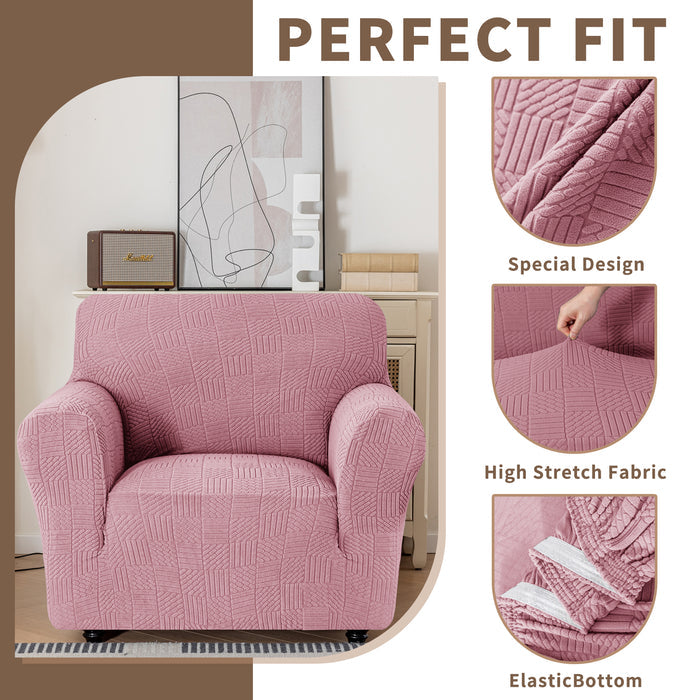 YSTYLE Stretch 1 Seater Sofa Cover 78-116cm Geometric Pattern