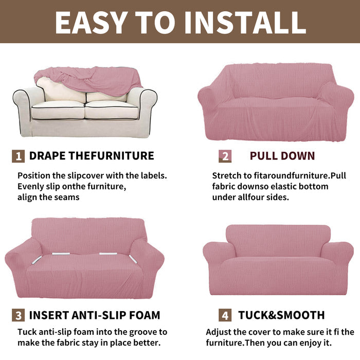 YSTYLE Stretch 1 Seater Sofa Cover 78-116cm Geometric Pattern