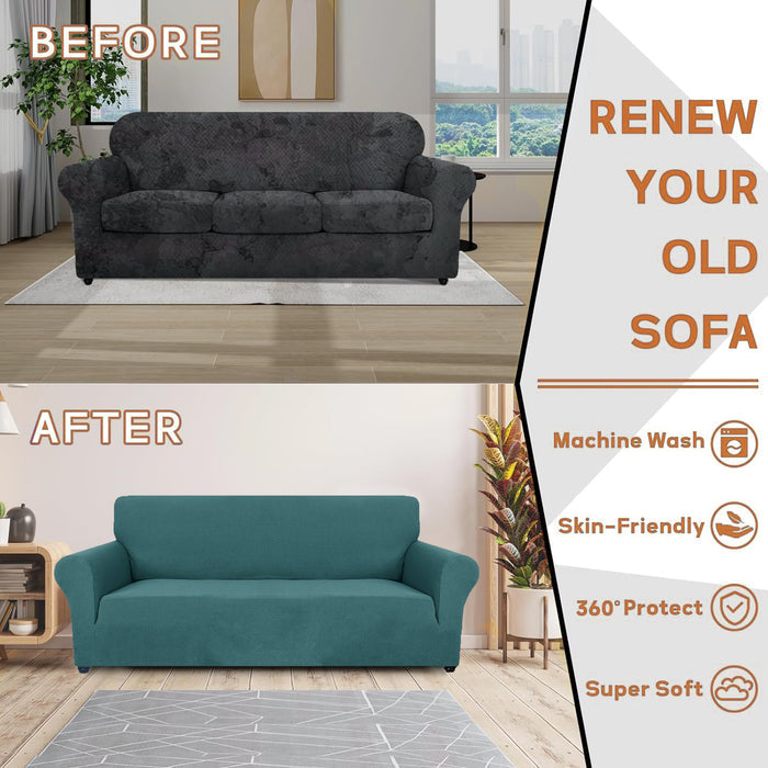 YSTYLE Stretch 1 Seater Sofa Cover Jacquard Anti-Slip
