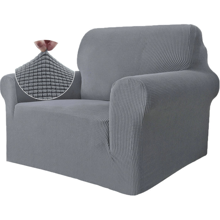 YSTYLE Stretch 1 Seater Sofa Cover with Armrests Anti Slip-YSTYLE