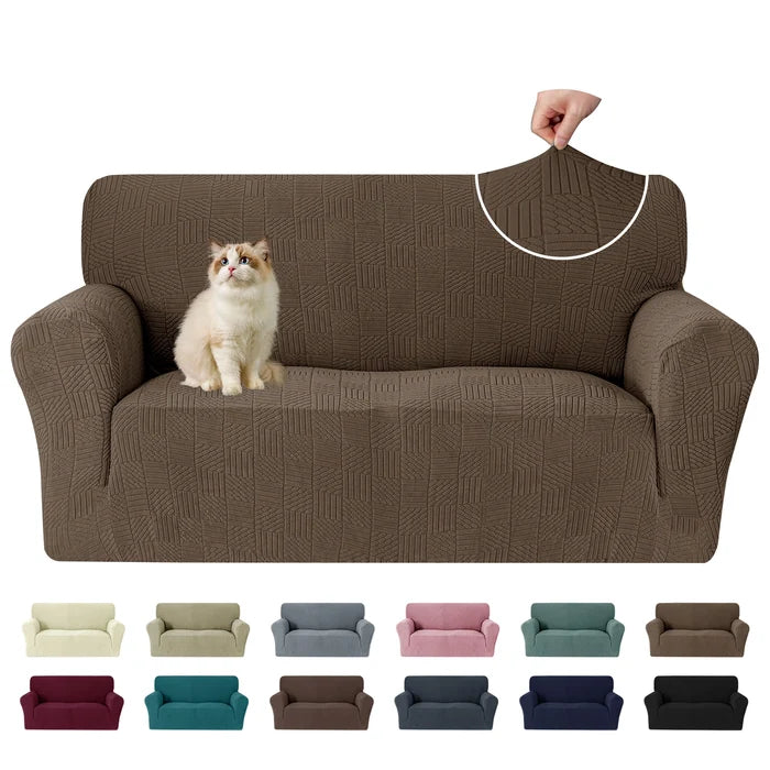 YSTYLE Stretch 2 Seater Sofa Cover 139-175 cm Geometric Pattern-YSTYLE