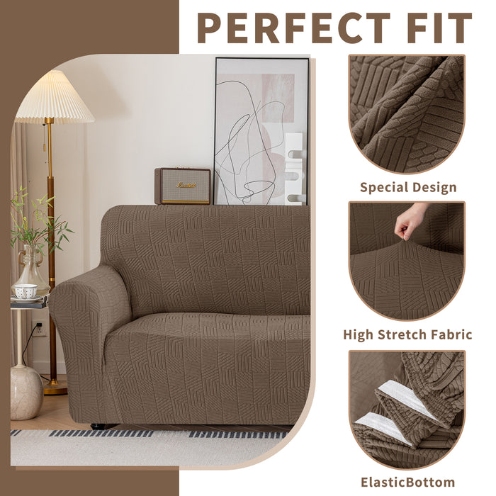 YSTYLE Stretch 2 Seater Sofa Cover 139-175 cm Geometric Pattern