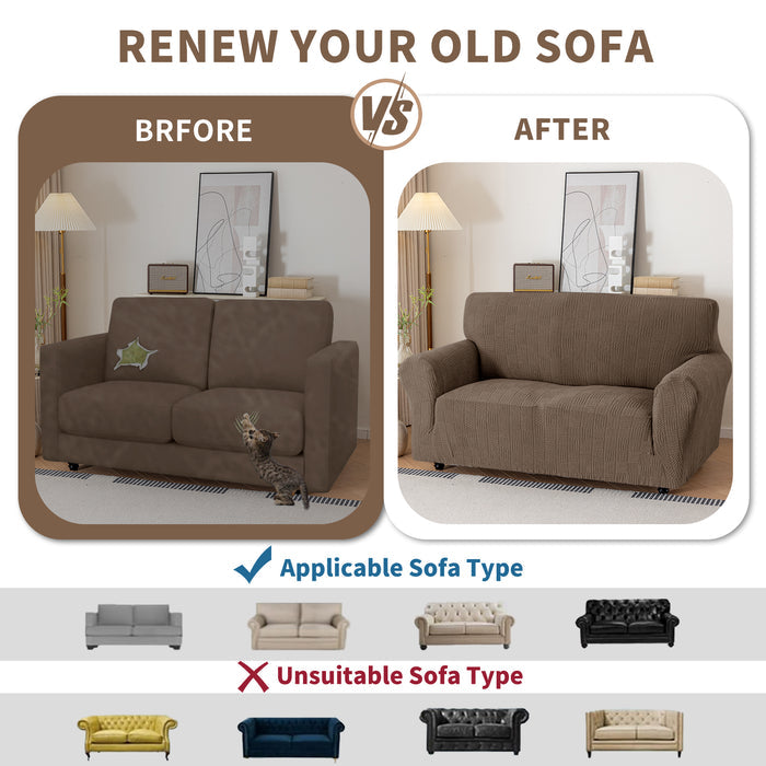 YSTYLE Stretch 2 Seater Sofa Cover 139-175 cm Geometric Pattern