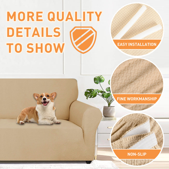 YSTYLE Stretch 2 Seater Sofa Cover Jacquard Anti-Slip