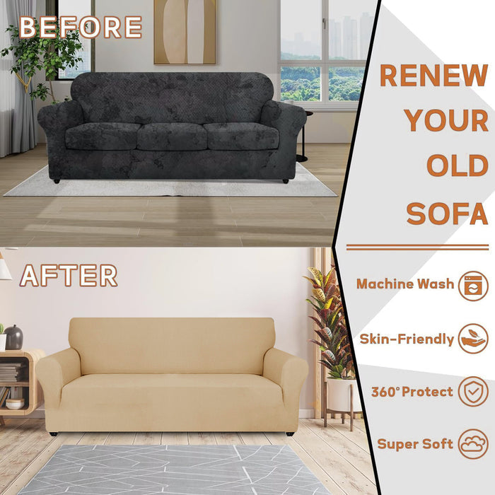 YSTYLE Stretch 2 Seater Sofa Cover Jacquard Anti-Slip