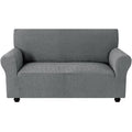 Ystyle Stretch 2 Seater Sofa Cover Jacquard Geometric Pattern-YSTYLE