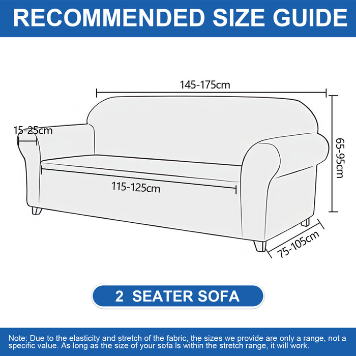 Ystyle Stretch 2 Seater Sofa Cover Super Elastic and Anti Slip-YSTYLE