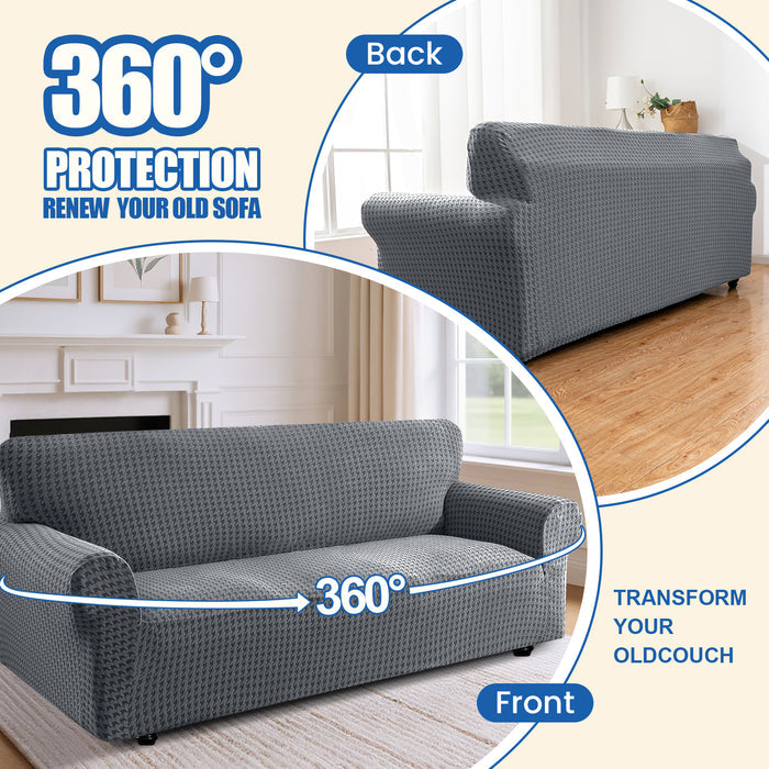 Ystyle Stretch 4 Seater Sofa Cover with New Pattern Anti Slip-YSTYLE