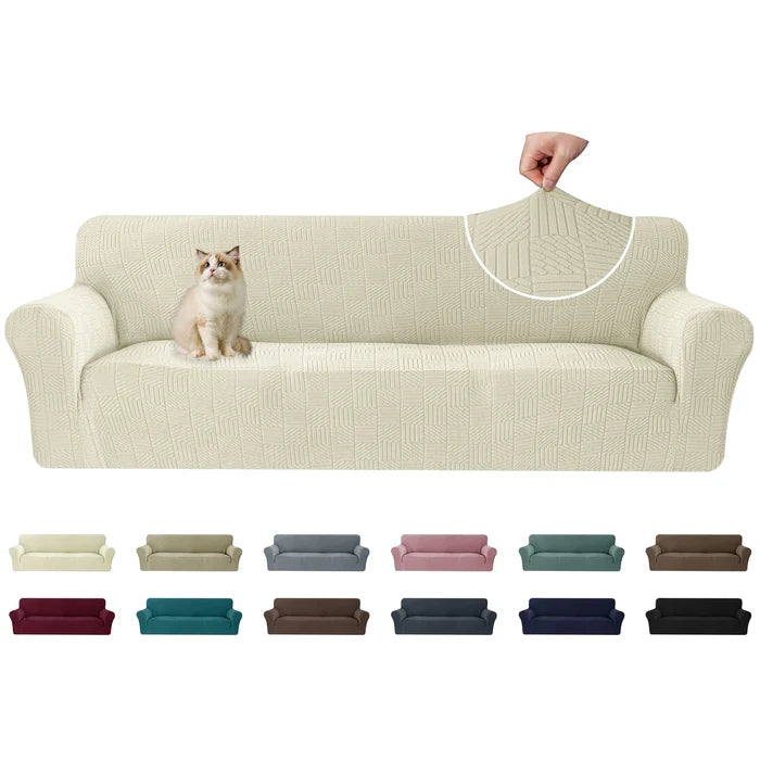 YSTYLE Stretch 3 Seater Sofa Cover 180-234 cm Geometric Pattern-YSTYLE