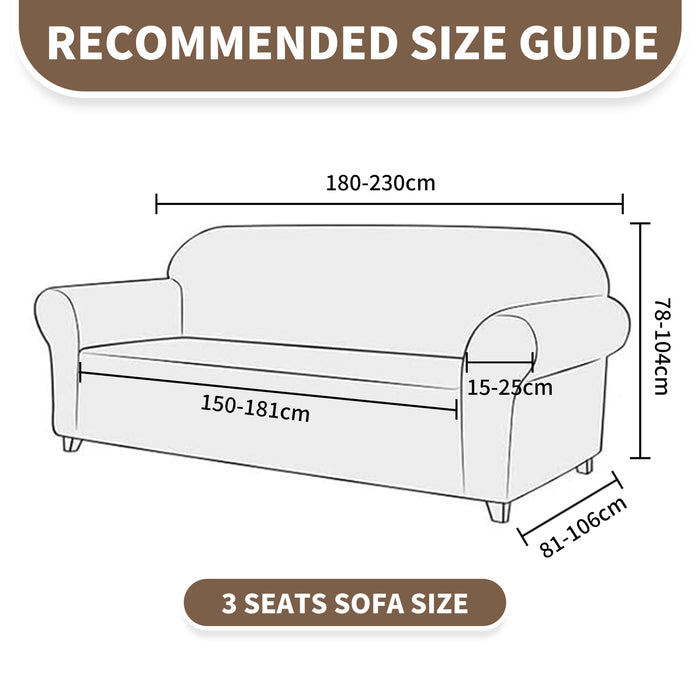 YSTYLE Stretch 3 Seater Sofa Cover 180-234 cm Geometric Pattern