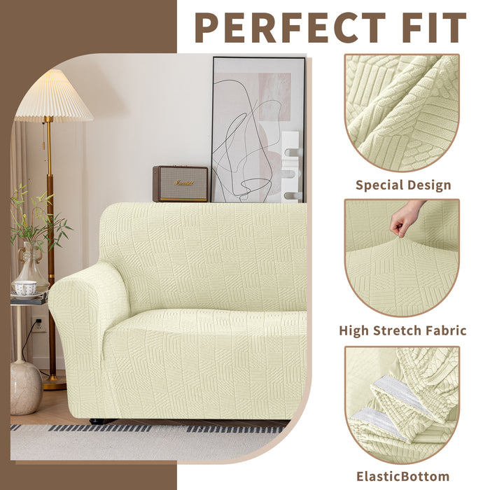 YSTYLE Stretch 3 Seater Sofa Cover 180-234 cm Geometric Pattern