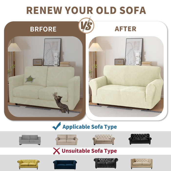 YSTYLE Stretch 3 Seater Sofa Cover 180-234 cm Geometric Pattern