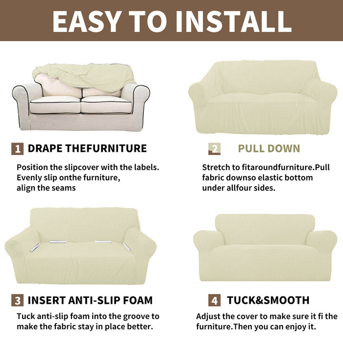 YSTYLE Stretch 3 Seater Sofa Cover 180-234 cm Geometric Pattern