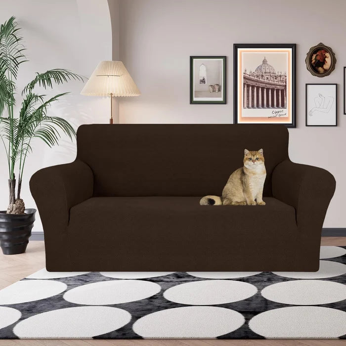YSTYLE Stretch 3 Seater Sofa Cover with Armrests Anti-Slip Washable-YSTYLE