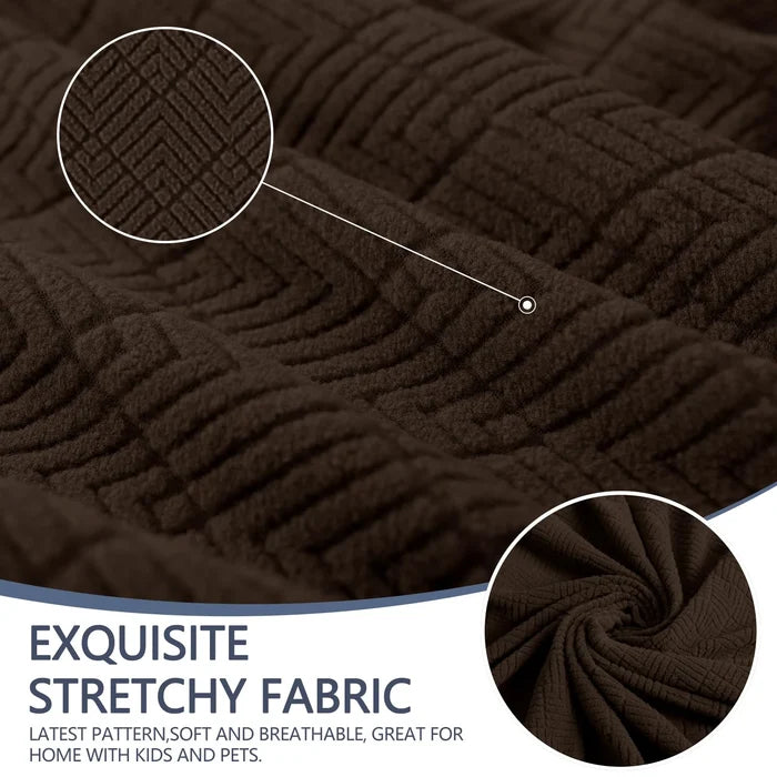 YSTYLE Stretch 3 Seater Sofa Cover with Armrests Anti-Slip Washable-YSTYLE