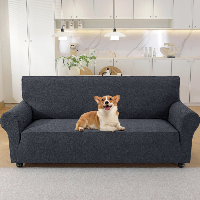 YSTYLE Stretch 4 Seater Sofa Cover with Armrests Anti Slip-YSTYLE
