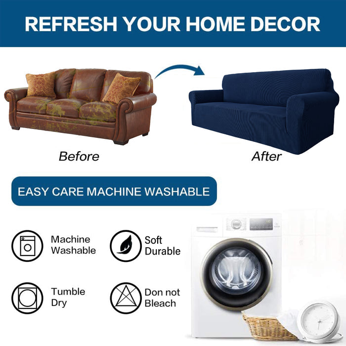 YSTYLE Stretch 3 Seater Sofa Cover with Armrests Anti Slip