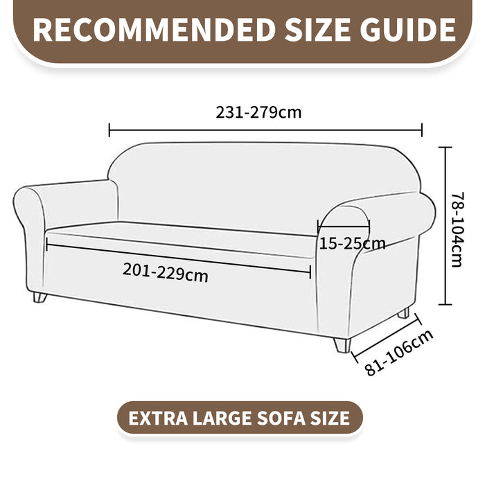 YSTYLE Stretch 4 Seater Sofa Cover 231-279 cm Geometric Pattern