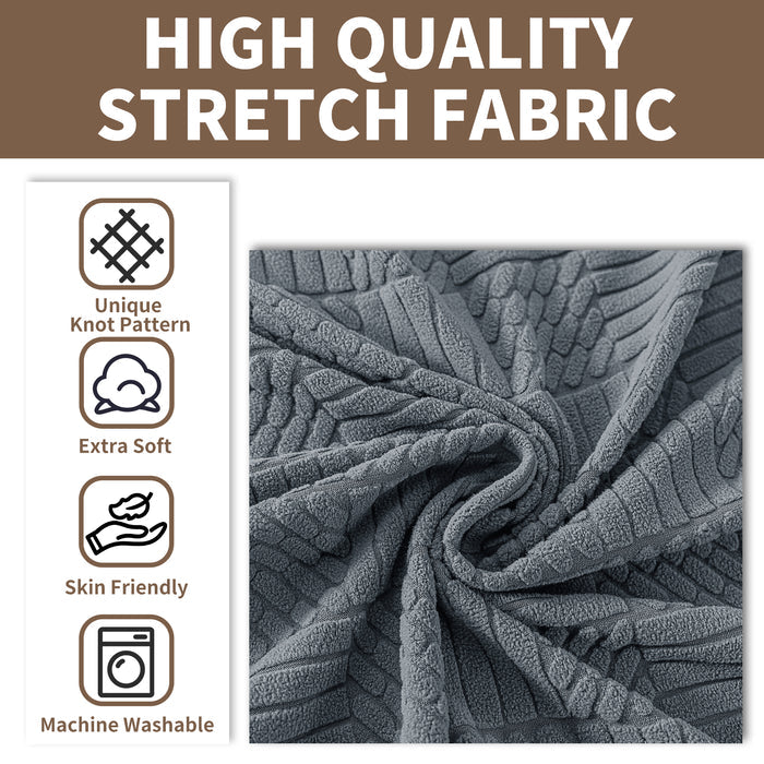 YSTYLE Stretch 4 Seater Sofa Cover 231-279 cm Geometric Pattern