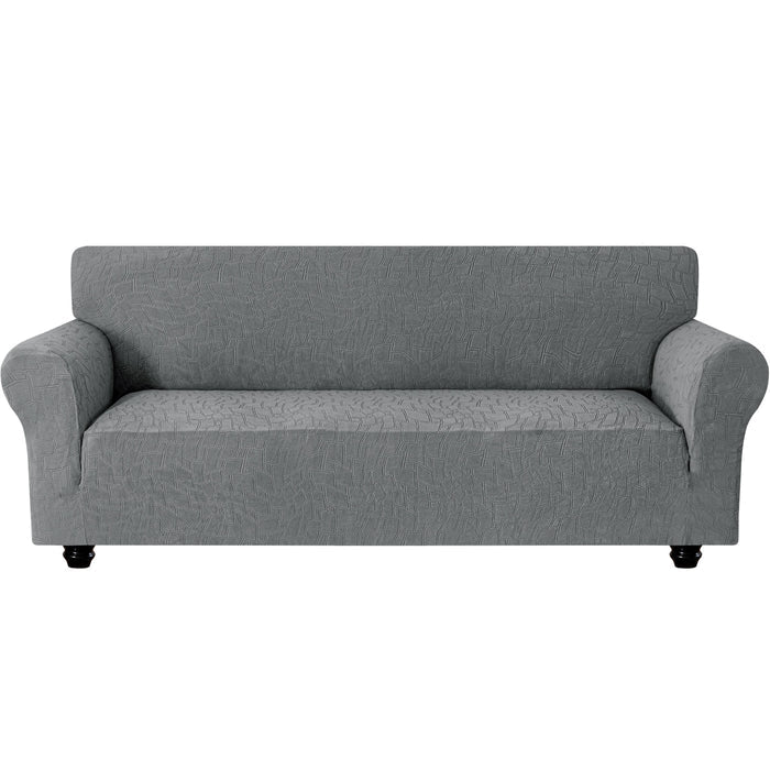 Ystyle Stretch 4 Seater Sofa Cover Jacquard Geometric Pattern-YSTYLE