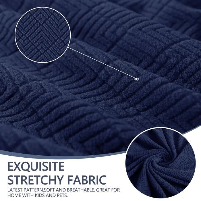 YSTYLE Stretch 4 Seater Sofa Cover with Armrests Anti-Slip Washable-YSTYLE