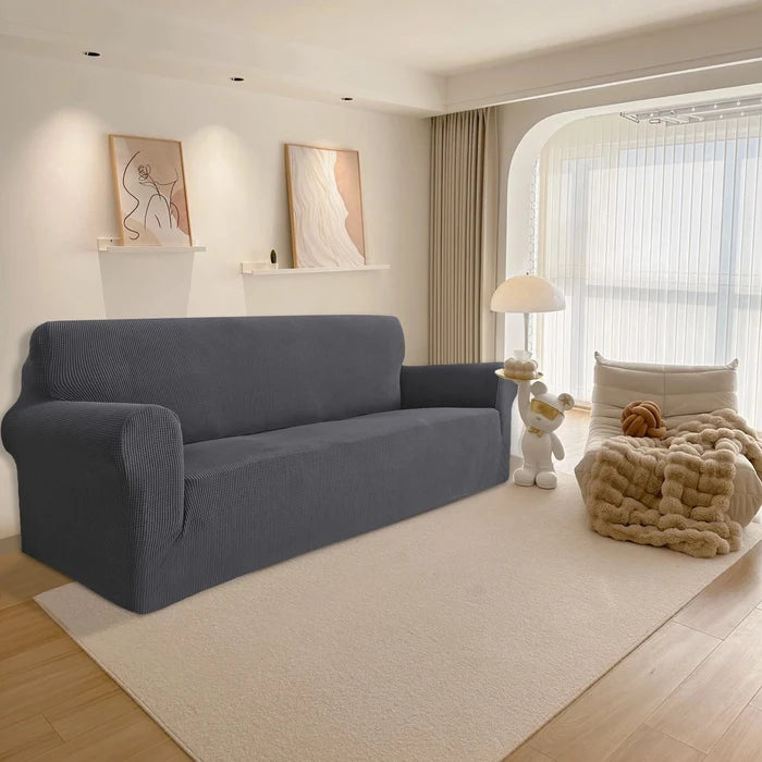 YSTYLE Stretch 4 Seater Sofa Cover with Armrests Anti Slip-YSTYLE