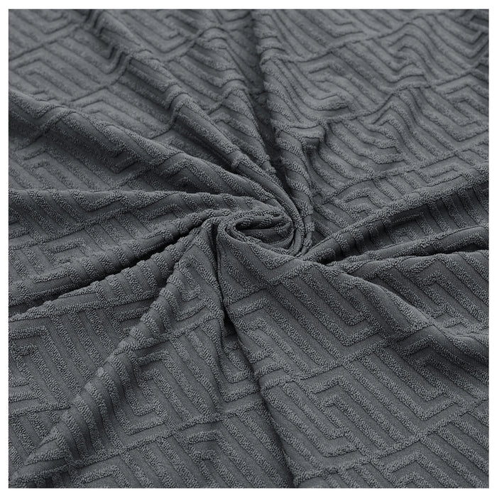 YSTYLE Stretch 4 Seater Sofa Cover with Armrests Geometric Jacquard Pattern-YSTYLE