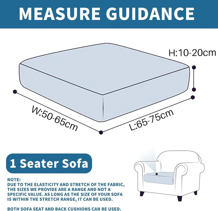 YSTYLE Stretch Sofa Seat Cover 1 Seater Geometric Anti Slip