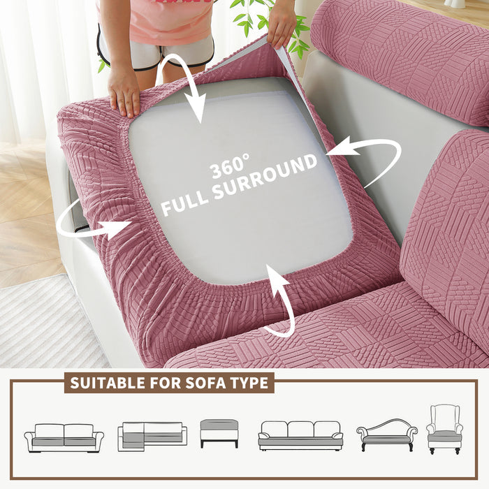 YSTYLE Stretch Sofa Seat Cover 1 Seater Geometric Pattern