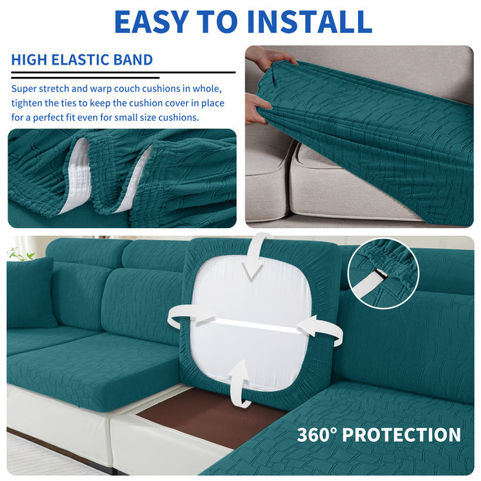 YSTYLE Stretch Sofa Seat Cover 2 Seater Geometric Anti Slip