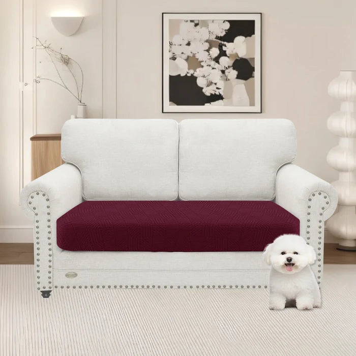 YSTYLE Stretch Sofa Seat Cover 2 Seater Geometric Pattern-YSTYLE