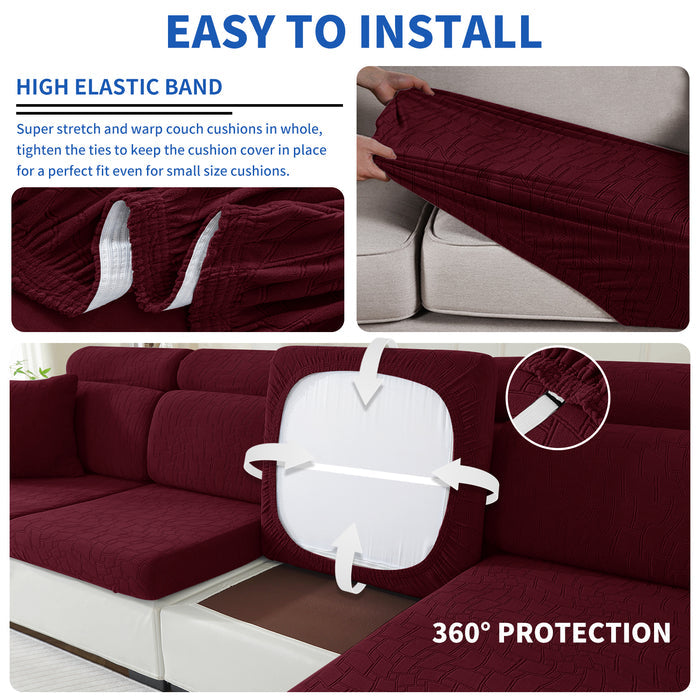 YSTYLE Stretch Sofa Seat Cover 3 Seater Geometric Anti Slip