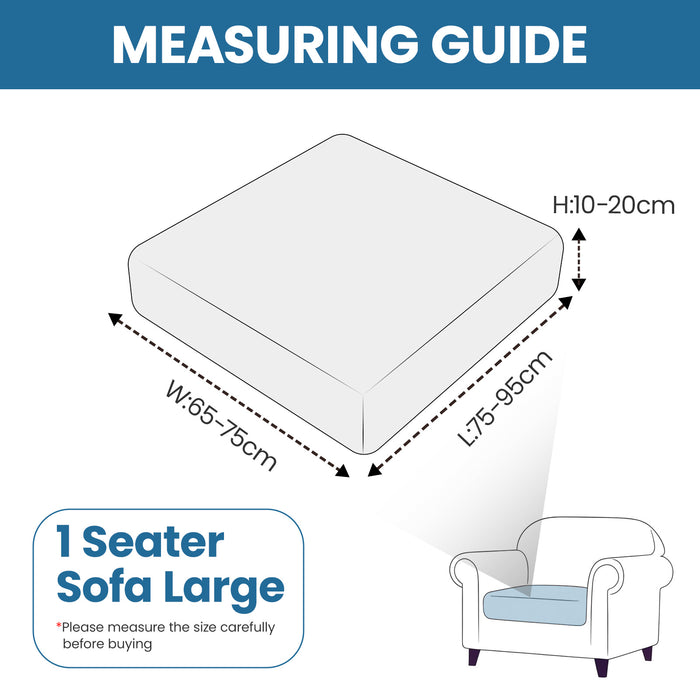 Ystyle Stretch Sofa Seat Cover Large 1 Seater Anti Slip Geometric-YSTYLE