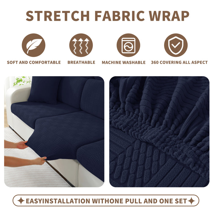 YSTYLE Stretch Sofa Seat Cover Large 1 Seater Geometric Pattern