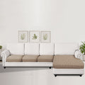 Ystyle Stretch Sofa Seat Cover New Pattern (3 x 1-Seat + Chaise Lounge)-YSTYLE