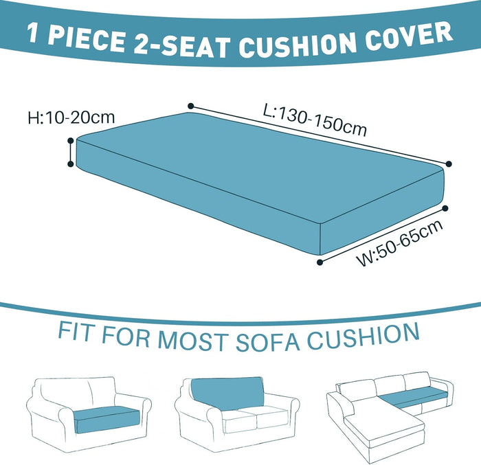 YSTYLE Stretch Sofa Seat Cushion Cover 2 Seater Anti Slip
