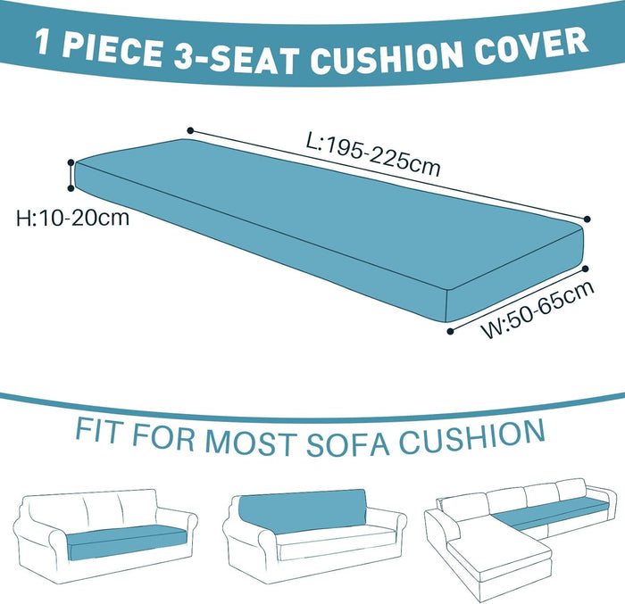 YSTYLE Stretch Sofa Seat Cushion Cover 3 Seater Anti Slip