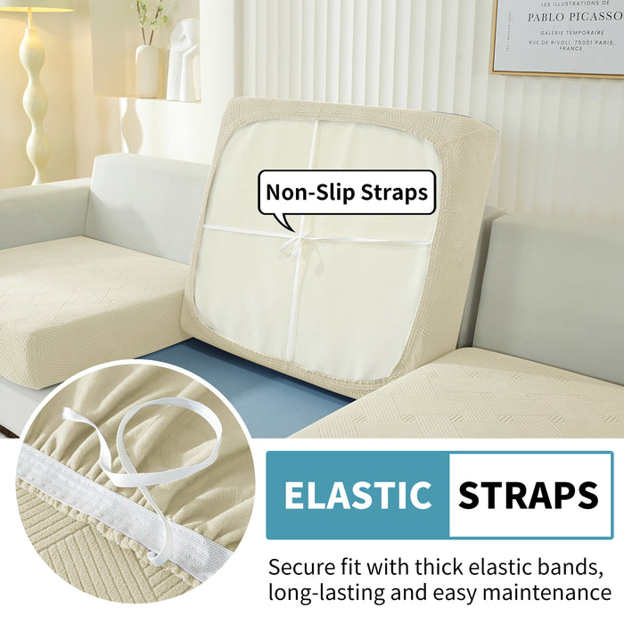 YSTYLE Stretch Sofa Seat Cushion Cover 3 Seater Anti Slip