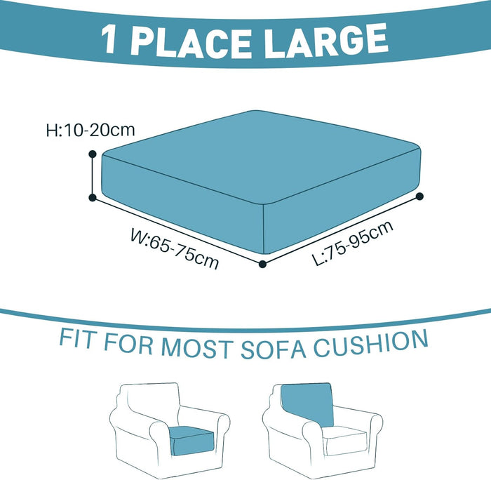 YSTYLE Stretch Sofa Seat Cushion Cover Large 1 Seater Anti Slip
