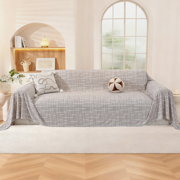 Ystyle Universal 4 Seater Sofa Cover Throw 200x380cm Breathable-YSTYLE