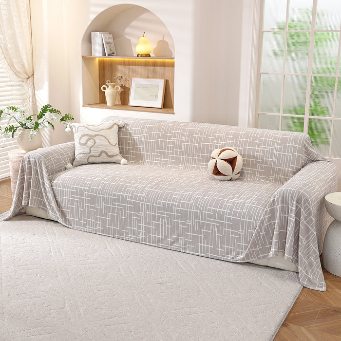 Ystyle Universal 4 Seater Sofa Cover Throw 200x380cm Breathable-YSTYLE