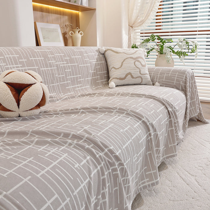 Ystyle Universal 4 Seater Sofa Cover Throw 200x380cm Breathable-YSTYLE