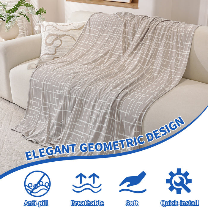 Ystyle Universal 4 Seater Sofa Cover Throw 200x380cm Breathable-YSTYLE