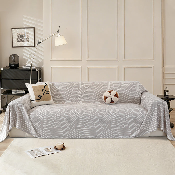 Ystyle Universal 4 Seater Sofa Cover Throw 200x380cm Cationic Fabric-YSTYLE